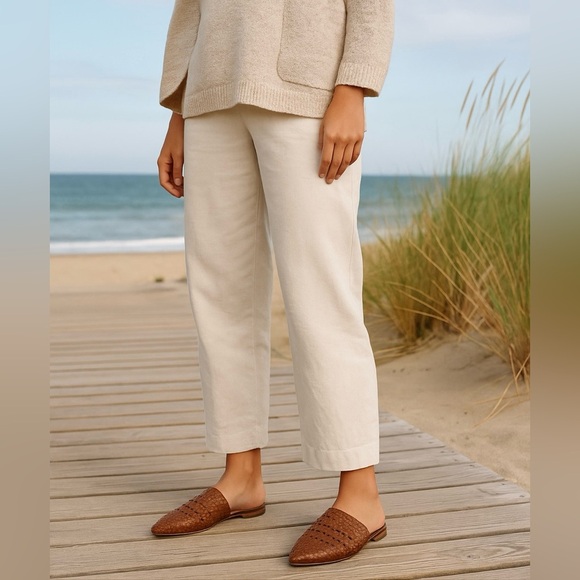 Sam Edelman Natalya Woven Brown Leather Mule Slides Sz 6 Boho Beach Vacation - Picture 2 of 7